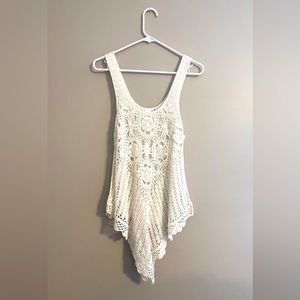 Embroidered Cream Top, Small